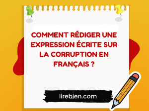 Expression écrite sur les corruption