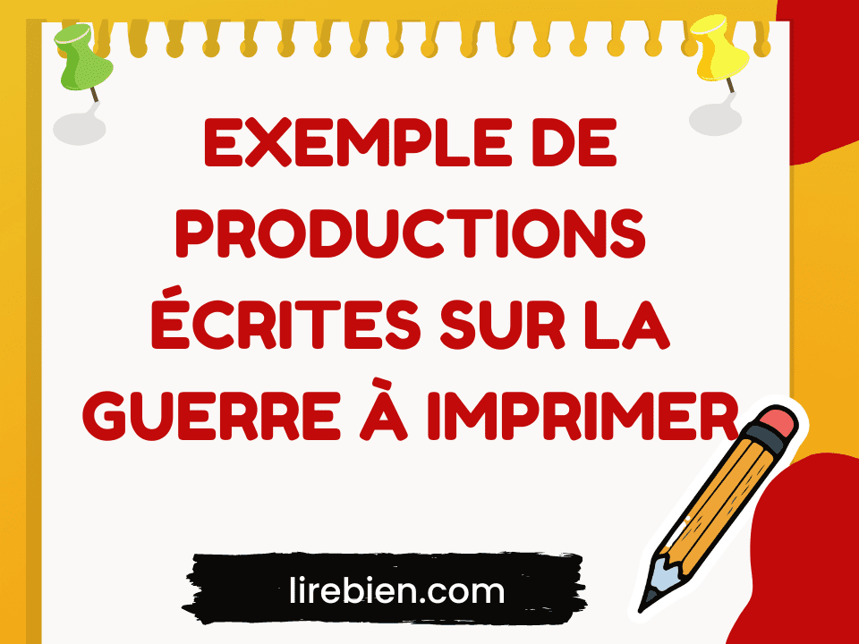 Texte argumentatif  production écrite sur la guerre  lirebien.com