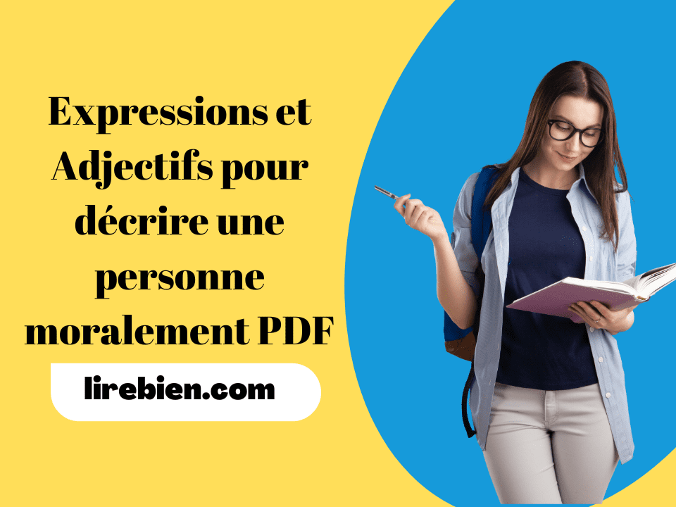 Expressions et Adjectifs pour décrire une personne moralement PDF