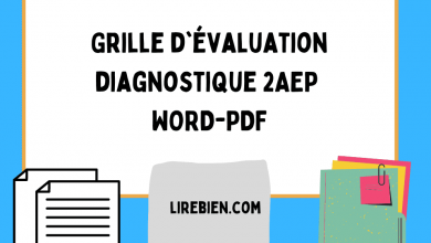 Grille d'Ã©valuation diagnostique 2aep WORD 2022/2023