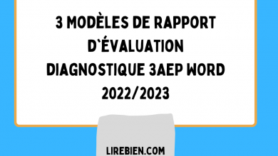 rapport d'évaluation diagnostique 3AEP WORD 2022/2023