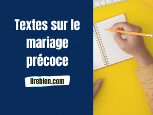 Production écrite sur le mariage précoce