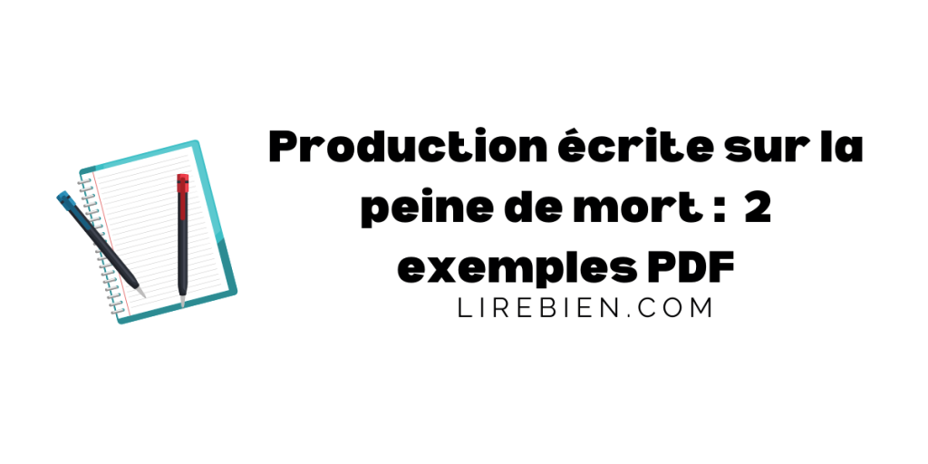 Production écrite sur la peine de mort