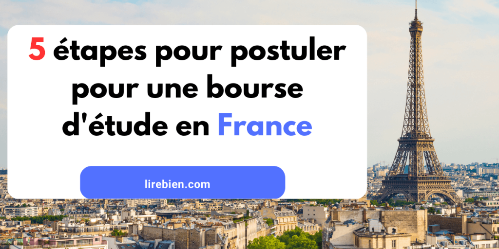 postuler pour une bourse d'étude en France