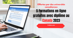 Formations en ligne gratuites avec diplôme au Canada 2023