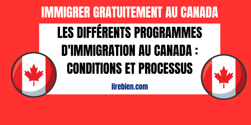 programmes d'immigration au canada