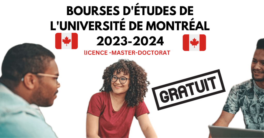 bourses d'études de l'université de Montréal 2023-2024