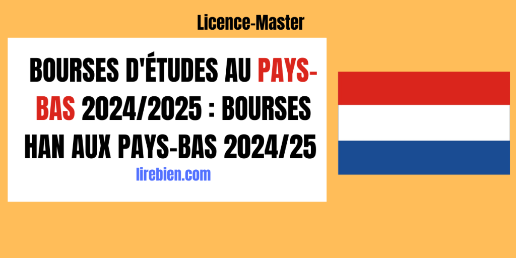 Bourses d'études au Pays-Bas 2024/2025