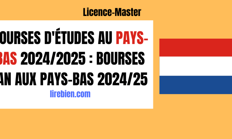 Bourses d'études au Pays-Bas 2024/2025