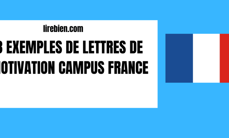 3 Exemples de lettres de motivation campus France