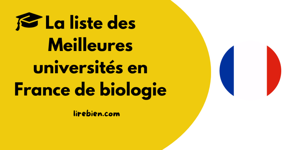 universités en France de biologie