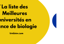 universités en France de biologie