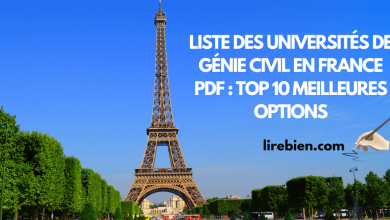 Liste des Universités de génie civil en France PDF