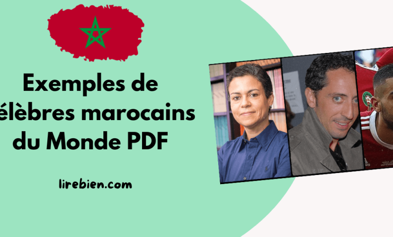 Exemples de célèbres marocains du Monde PDF