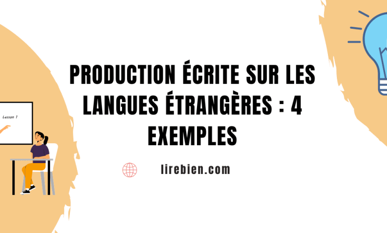 Production écrite sur les langues étrangères