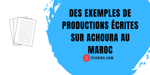production écrite sur Achoura au Maroc