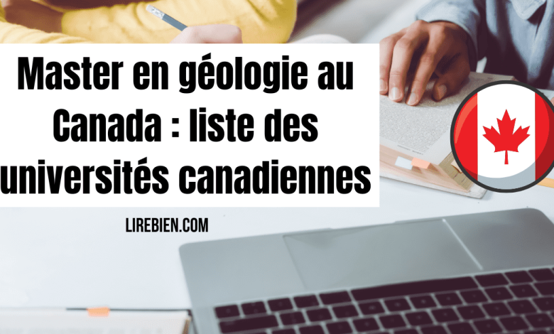 Master en géologie au Canada