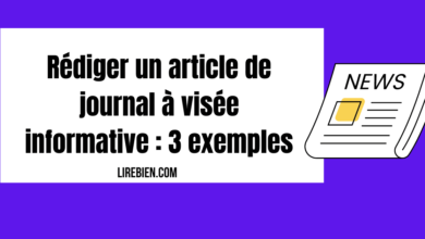 un article de journal à visée informative