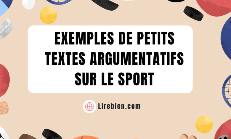 Un petit texte argumentatif sur le sport