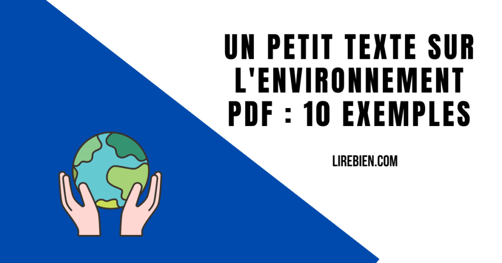 Un petit texte sur l'environnement PDF