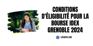 Bourse IdEx Grenoble 2024 