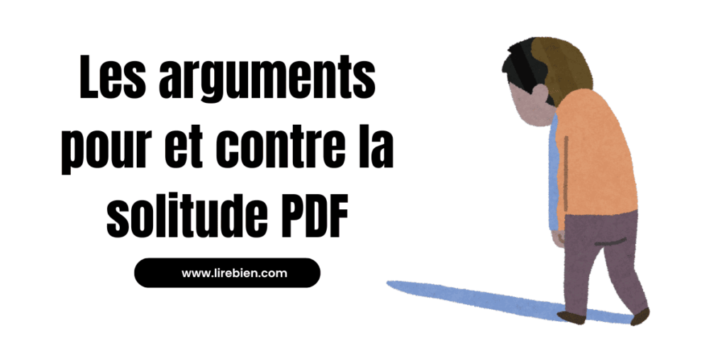 Les arguments pour et contre la solitude PDF