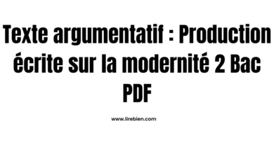 Production écrite sur la modernité 2 Bac PDF