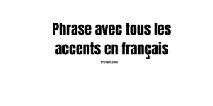 Apprendre les accents en français