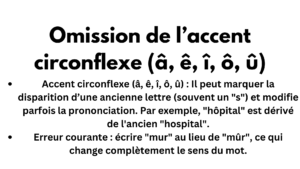 erreurs courantes liées aux accents en français