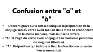 erreurs courantes liées aux accents en français