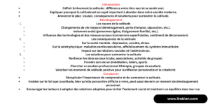 Production écrite sur la solitude 1 bac PDF