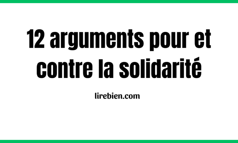 arguments pour et contre la solidarité