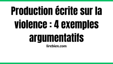 Production écrite sur la violence 1 bac