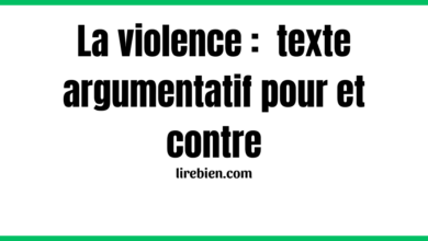 La violence texte argumentatif pour et contre