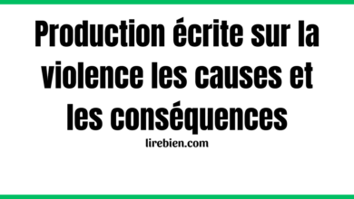 Production écrite sur la violence les causes et les conséquences