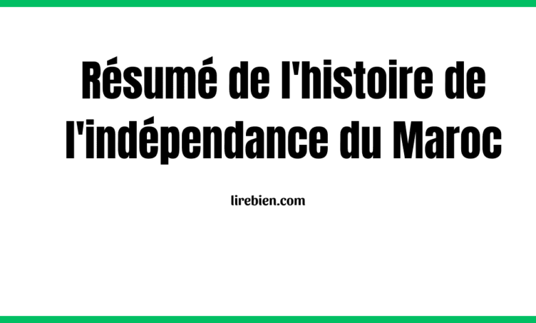 Résumé de l'histoire de l'indépendance du Maroc