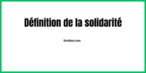 La solidarité