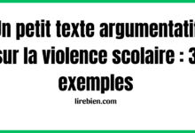 Un petit texte argumentatif sur la violence scolaire