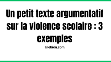 Un petit texte argumentatif sur la violence scolaire