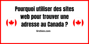 Sites Web pour Trouver une Adresse au Canada