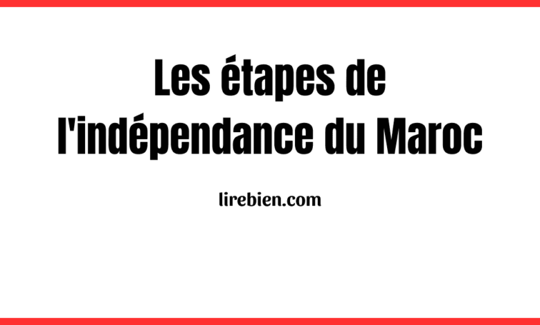 Les étapes de l'indépendance du Maroc